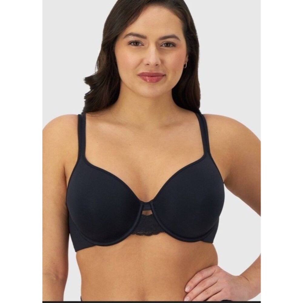 Beauty by Bali Smoothing Underwire Black Bra NEW Size 40C Lined DFB994